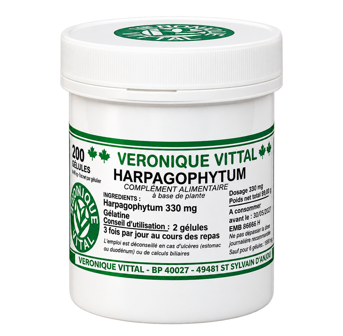 Pot Harpagophytum Véronique Vittal
